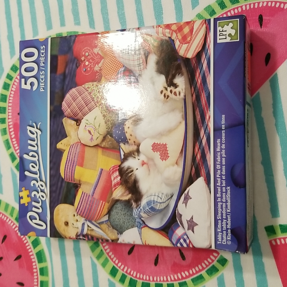 Nib. Puzzlebug cat puzzle 500 pieces